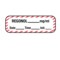 Nevs Label, Regonol 1/2" x 1-1/2" White w/Red stripes & Black LANT-1662D - alternate 1